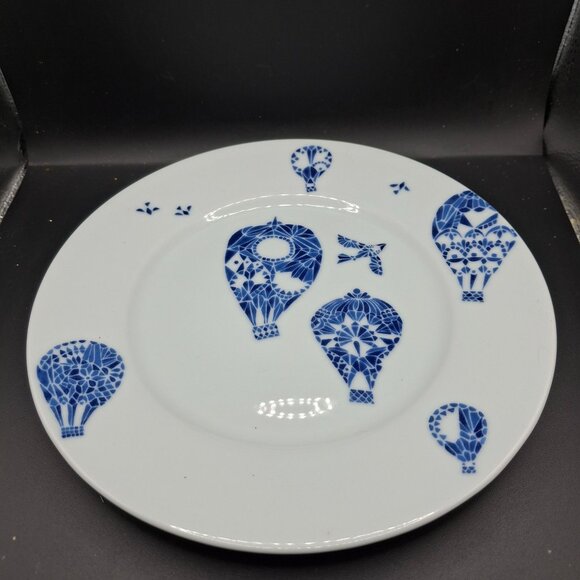Ikea Promenade Hot Air Balloon Patterned Salad Plate Made in Turkey Set of 2 - Picture 1 of 6